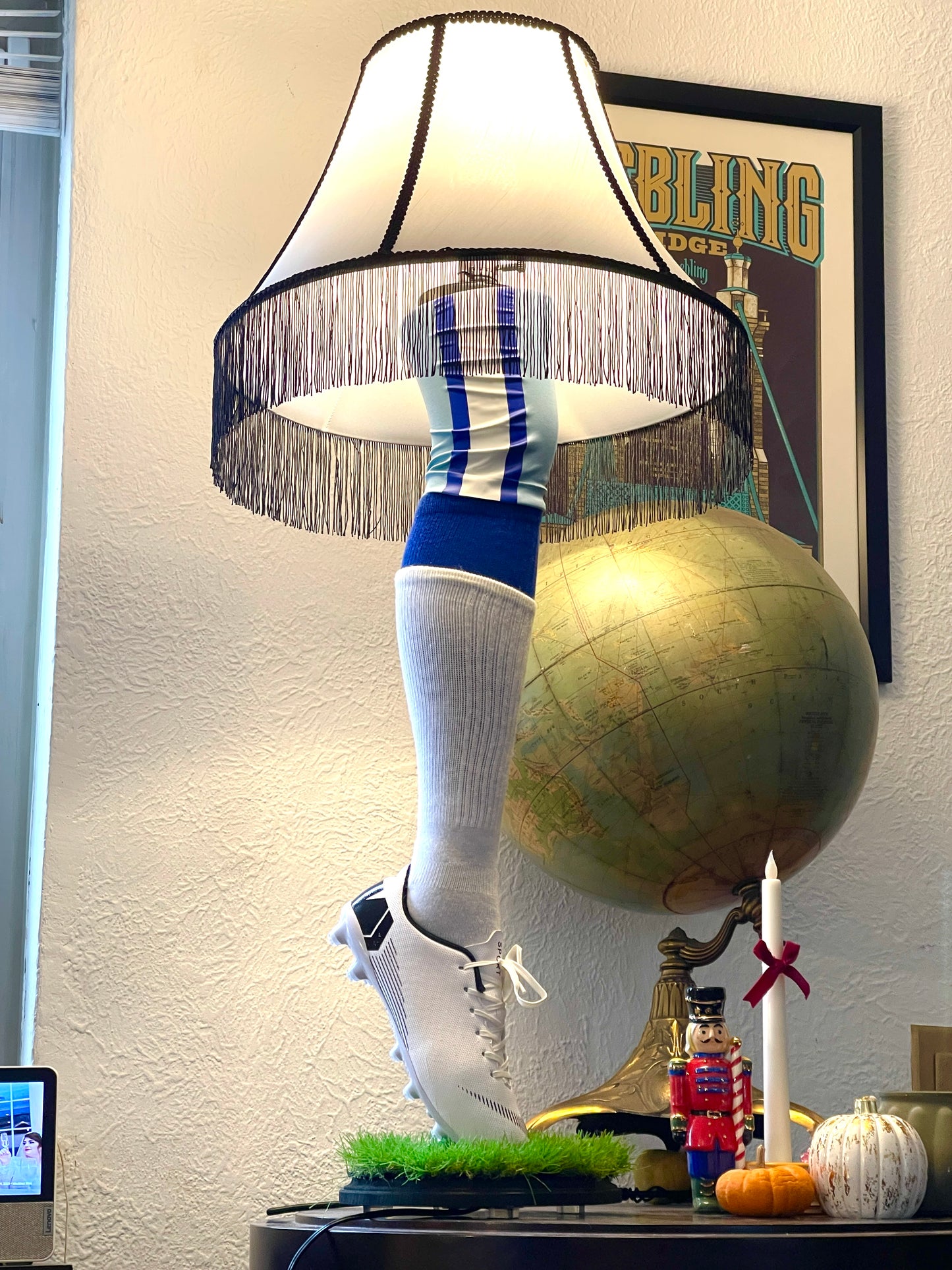 Dallas Football Leg Lamp - Handmade in Cincinnati